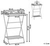Beistelltisch Antik Optik weiß rechteckig 35x40 cm ANCUD Bild 3
