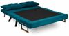 Dmora Schlafsofa 2-Sitzer Merak 133x78 cm Grün, Stauraum Bild 5