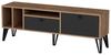 Hanah Home Stylish TV Stand, Atlantic Pine & Black, 150 x 53 x 35 cm | 100% Melamine Coated Particle Board, 18 mm Thick | Modern Design for Living Room Bild 4
