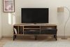 Hanah Home Stylish TV Stand, Atlantic Pine & Black, 150 x 53 x 35 cm | 100% Melamine Coated Particle Board, 18 mm Thick | Modern Design for Living Room Bild 3