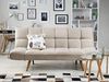 Schlafsofa 3-Sitzer Polsterbezug beige INGARO Bild 3