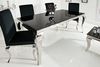 riess-ambiente Esstisch MODERN BAROCK 180cm schwarz, Tischplatte aus Opalglas · Edelstahl-Beine Bild 3