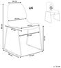 Esszimmerstuhl 4er Set PANORA Beige Bild 3
