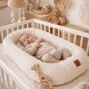Babynestchen Neugeborene – Babynest aus Waffelpique Baumwolle – Nestchen Baby für Babybett & Kinderbett – Babykokon Tragbar – OEKO-TEX zertifiziert – Zubehör Babybett - Beige Waffelpique Bild 2