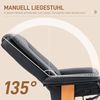 HOMCOM Relaxsessel Modernes Sessel mit Fußstütze (Liegesessel, 1-St, TV-Sessel), für Wohnzimmer, Schlafzimmer, Schwarz Bild 4