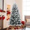 Künstlicher Weihnachtsbaum 180 cm mit Schnee – Naturgetreu, Dichte Zweige, Christmas Tree mit Metallständer - Realistischer Tannenbaum Künstlich Bild 2