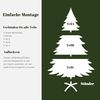 Künstlicher Weihnachtsbaum 180 cm mit Schnee – Naturgetreu, Dichte Zweige, Christmas Tree mit Metallständer - Realistischer Tannenbaum Künstlich Bild 5