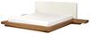 Bett mit Lattenrost ZEN 180 x 200 cm Kunstleder Heller Holzfarbton Bild 5