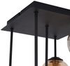 Qazqa Deckenleuchte Athens, ohne Leuchtmittel, G9, Schwarz, Modern, Metall, 5-flammig Bild 4