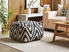 Pouf KNIDOS Schwarz-Weiß 56 cm 56 cm Bild 2