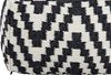 Pouf KNIDOS Schwarz-Weiß 56 cm 56 cm Bild 5