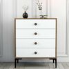 Dmora Kommode Aether 76 x 40 x 90,7 cm Braun, 4 Schubladen Bild 5