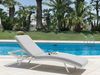 Gartenliege Metall Hellgrau AMELIA Bild 2
