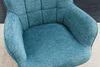 riess-ambiente Sessel SCANDINAVIA blau / schwarz - Strukturstoff, Metallbeine, gepolstert (Einzelartikel, 1-St), Wohnzimmer · Metall · mit Armlehnen · Scandi Design · Ziersteppung Bild 5