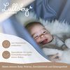 LULLABY Federwiege Set mit Matratze, 100% Baumwolle, Made in Germany (Baby Hängewiege mit Motor & Ständer, Basaltgrau) Bild 3