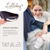 LULLABY Federwiege Set mit Matratze, 100% Baumwolle, Made in Germany (Baby Hängewiege mit Motor & Ständer, Basaltgrau) Bild 5