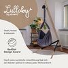 LULLABY Federwiege Set mit Matratze, 100% Baumwolle, Made in Germany (Baby Hängewiege mit Motor & Ständer, Basaltgrau) Bild 2