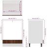 vidaXL Herdumbauschrank Lyon Braun Eichen-Optik 60 x 46 x 81,5 cm Holzwerkstoff Bild 2