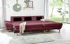 Ecksofa Skalm in bordeaux mit Bettfunktion 284 cm Bild 3