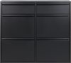 Spinder Design Schuhschrank mit 6 Klappen Schwarz, Billy 6 Bild 2