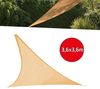 HI Sonnensegel Dreieck 3,6x3,6x3,6 m Beige 423917 Bild 2