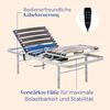 Gerialife Set mit Gelenkbett mit verstellbaren Beinen | medizinische Matratze aus viskoelastischem Waterproof (105x190), Ohne Geländer, 105x190 Bild 3