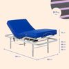 Gerialife Set mit Gelenkbett mit verstellbaren Beinen | medizinische Matratze aus viskoelastischem Waterproof (105x190), Ohne Geländer, 105x190 Bild 2
