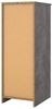 Dmora - Kommode Joelle, Mehrzweckkommode, Schlafzimmerkommode, Schrank mit Schubladen, 50x40 h111 cm, Zement und Weiß Bild 4