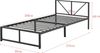 Metallbett Meran mit Matratze 90 x 200 cm Stahl Schwarz [en. casa] Bild 3