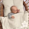 Dreamzie Baby Bettwäsche 80x80 cm + Kissenbezug 35x40 - Musselin aus 100% Baumwolle, Oeko-TEX Zertifiziert,atmungsaktiv & weich, ideal für Sommer & Kinderwagen - Creme Bild 2
