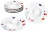 MamboCat Eierbecher 6x Marie Eierbecher mit Ablage weiß Blumen bunt Porzellan 6 Personen Bild 2