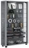 VCM Sammelvitrine Standvitrine Glasvitrine Glasregal Vitrine Glas Schaukasten Silber "Lumo Mini" Bild 4