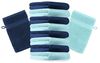 Betz Waschhandschuh 10 Stück Waschhandschuhe Premium 16x21 cm Farbe dunkelblau und türkis, (10-St) Bild 4