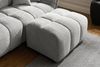 riess-ambiente Fußhocker CLOUD 100cm grau · modener Fußhocker aus Bouclé-Stoff für Sofas (Einzelartikel, 1 St), Polsterhocker mit Teddystoff · Wohnzimmer · Federkern · Ziersteppung Bild 2