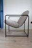 Dmora - Sessel Poplar, Sessel mit Bouclé-Stoff bezogen, gepolsterter Stuhl, Sitz mit Metallarmlehnen, 61x67h75 cm, Grau Bild 5