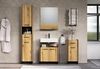 trendteam smart living - Safiya - Kommode - Eiche/Schwarz - Standschrank mit 1 Tür (Türanschlag Links/rechts) 1 Einlegeboden und 1 Schublade - (BxHxT) 37 x 79 x 31 cm - Schubkasten-Vollauszug Bild 5