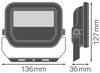 LEDVANCE FLOODLIGHT FL 10 P 8W 1K2LM 840 PS SY100 BK Bild 3