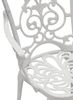 Sessel Jugendstil, Aluguss weiss Bild 4