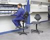 meychair Drehstuhl 1072 W13-25-TG-PU XXL 250kg schwarz Bild 2