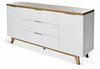 Jahnke Sideboard, Engineered Wood, Kerneiche/Weiss, One Size Bild 4