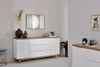 Jahnke Sideboard, Engineered Wood, Kerneiche/Weiss, One Size Bild 2