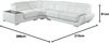 Vente-unique - Ecksofa Leder - Ecke Links - Weiß - NAHIA Bild 3