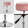 Drehhocker Sitzhocker Hocker RUND höhenverstellbar drehbar aus Kunstleder Farbauswahl Duhome 428S, Farbe:Pink, Material:Samt Bild 4