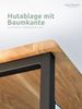 holz4home® Wandgarderobe Garderobe aus massivem Eichenholz mit Metallrahmen, inkl. Kleiderbügel Bild 4
