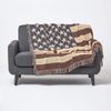 Plaid Überwurf USA-Flagge, 100% Baumwolle, 125 x 150 cm, Homescapes Bild 4