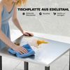 Outsunny Servierwagen mit Edelstahl Arbeitsfläche, Rollen, (Grilltisch, 1 St, Grillwagen), für BBQ 50 x 50 x 90 cm Schwarz Bild 3
