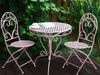 Beliani 'ALBINIA' Gartentisch, Metall Rosa Bild 2