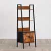 FurnitureR Barregal, Präsentationsständer für Bar, H 26 cm Fächer, Aufbewahrungsmöbel für Spirituosen und Gläser, 4 Ebenen, Aufbewahrung mit Schubladen aus Vlies, 42 x 29 x 110 cm Bild 3