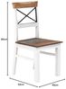 2er Set Holzstuhl Perth II von massivum 45x90x52 cm Landhausstil Esszimmerstuhl recyceltes Massivholz weiß bunt Vintage Bild 2