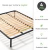 EVERGREENWEB Orthopädisches Bett Lattenrost 135x190 hoch 35cm Leisten Extra Komfort aus Buche Holz Verstärkt mit 4 Füße Abnehmbar Rahmen aus Stahl Bettgestell für alle Betten und Matratzen Doppelbett Bild 3